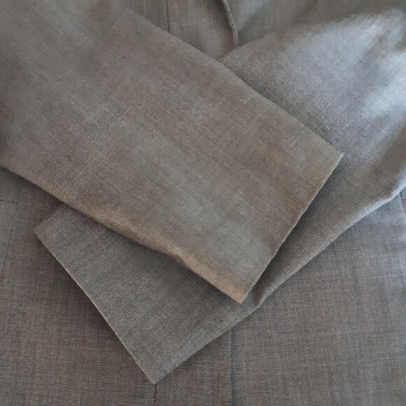 Anne Klein SZ 16 Grey Women's Stretch Blazer Jacket - Picture 4 of 16
